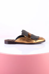Brunello Cucinelli Terlik Metalik Bronz - 37